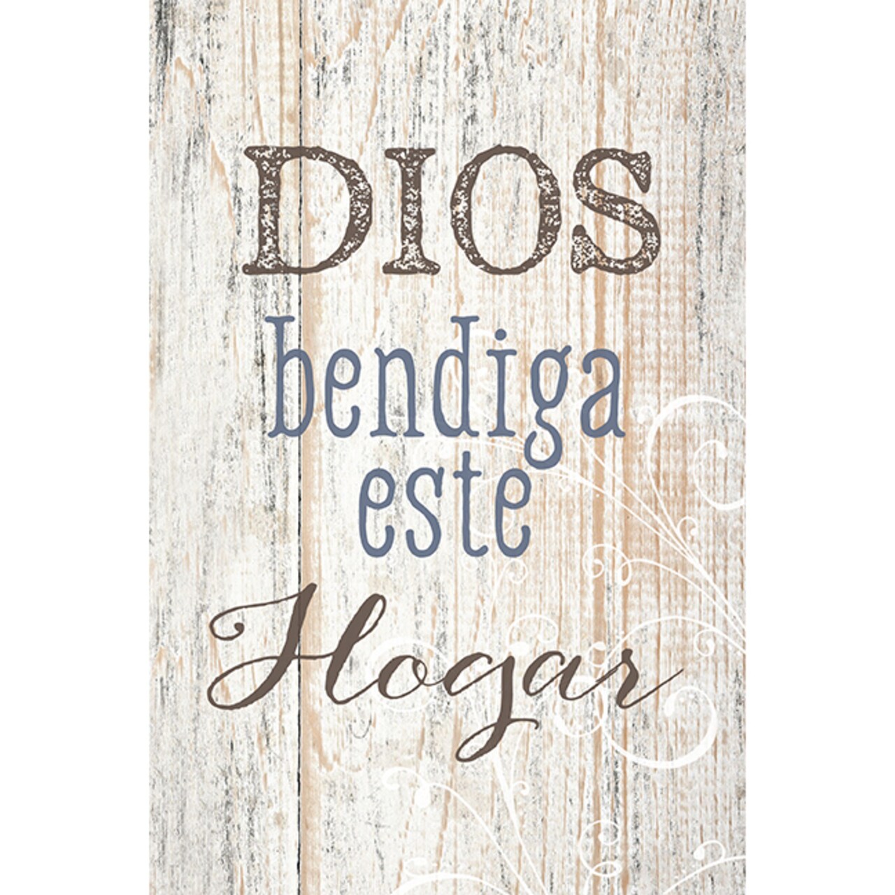 Dexsa Dios Bendiga Este Hogar - God Bless this Home - Inspirational Saying in Spanish 6x9 Wood Plaque with Easel and Wall Hanger